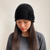 Korean Style Knitted Woolen Hat Elastic Flower Beanie Hat Versatile Winter Warm Hat  Cold Weather