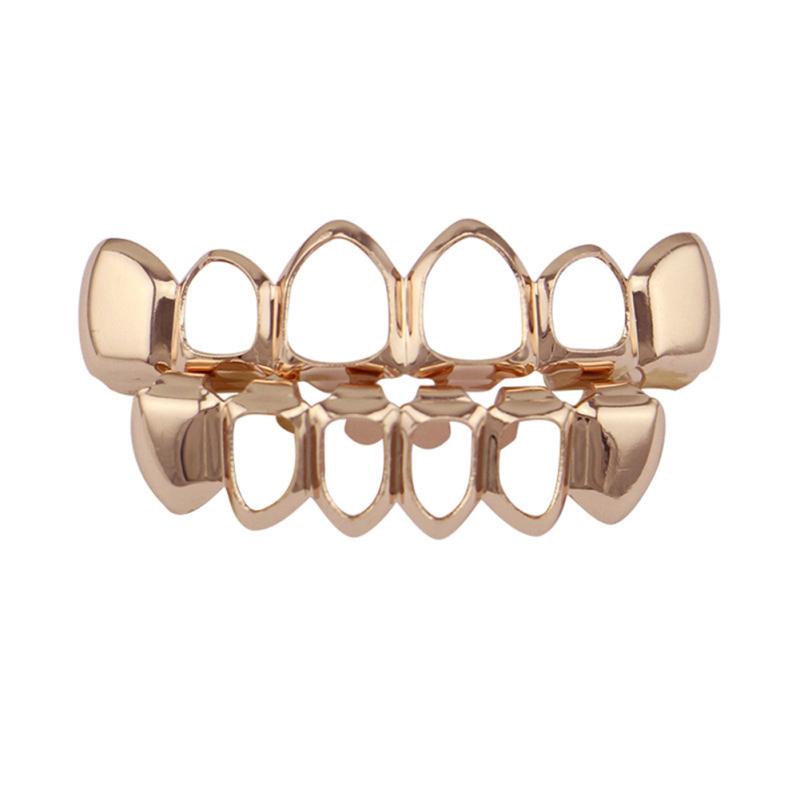 Горячий! Позолоченное модное ажурное украшение на зубы (грилзы) для