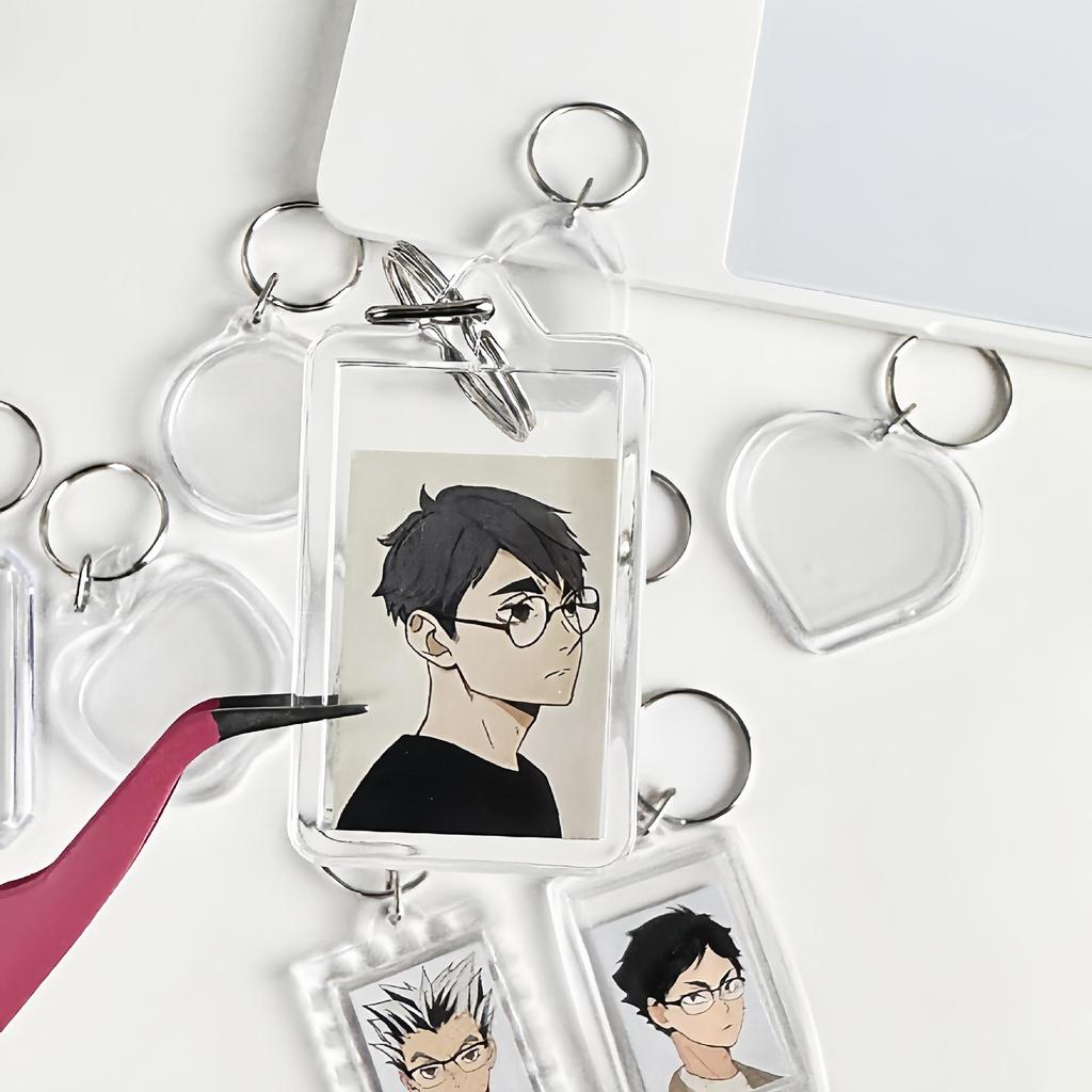 Акриловый брелок для фоторамки - Настраиваемый DIY подарок-подвеска