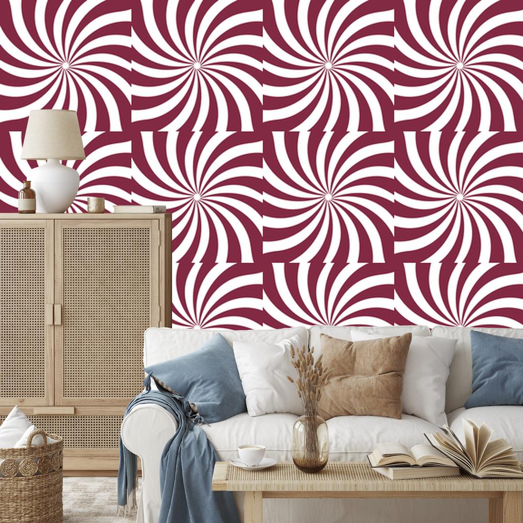 Hippie background wallpaper pink, white and light gray 50x1000