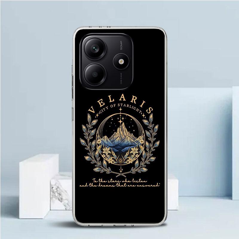 A Court of Mist Fury Sarah J Maas Phone Case For Xiaomi Redmi Note 15 14 14S 13 12S 12 Pro Plus 11S 11 11T 11E 10S 10 + Soft TPU