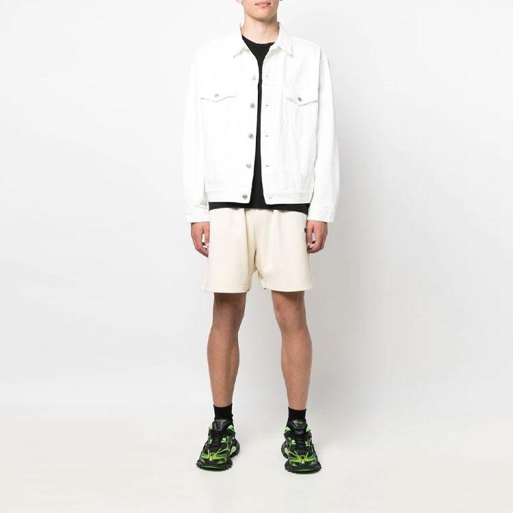 Balenciaga Political Campaign Sweat Shorts 'Beige' Men's 676137TKVI98962