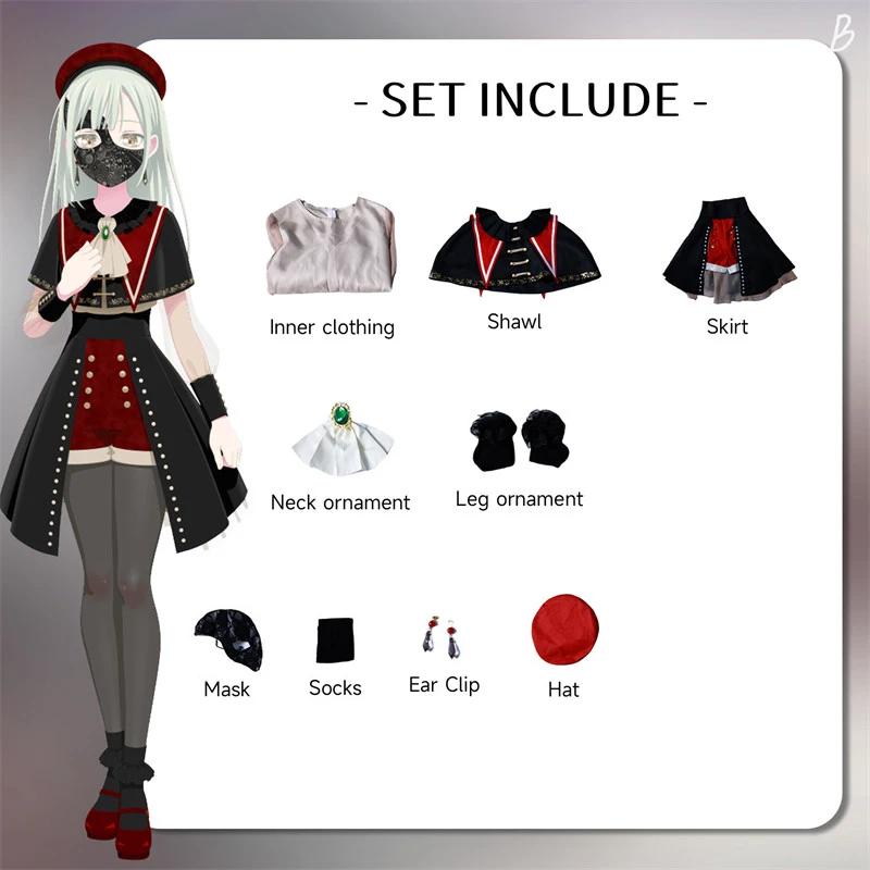 Bang Dream Сакико Тогава Костюм для косплея Вакаба Муцуми Карнавальная форма Взрослый Аниме Костюмы на Хэллоуин Маскарад Женские Игровые