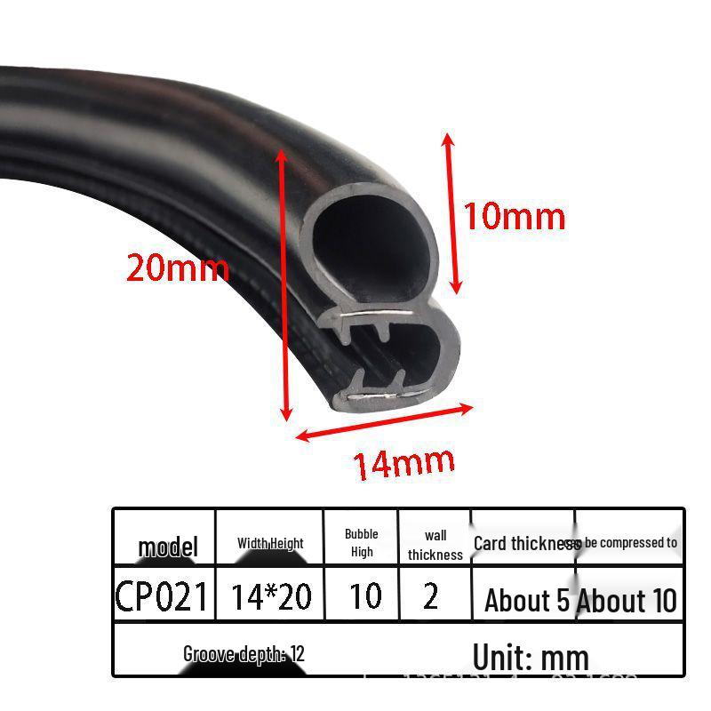 U-образные уплотнительные ленты из вспененной резины для шкафов и автомобильных дверей