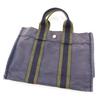 Made In France Fool Toe PM Canvas Tote Bag Navy Discontinued Women Used