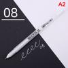 Sakura Gelly Roll Gel Pen White Color 0.5Mm 0.8Mm 1.0Mm High Light Marke Pen Black Cardboard Art Painting Pen White Line Pens