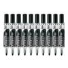 Pentel Whiteboard Marker Knockle Round Tip Medium Black 10-Pack