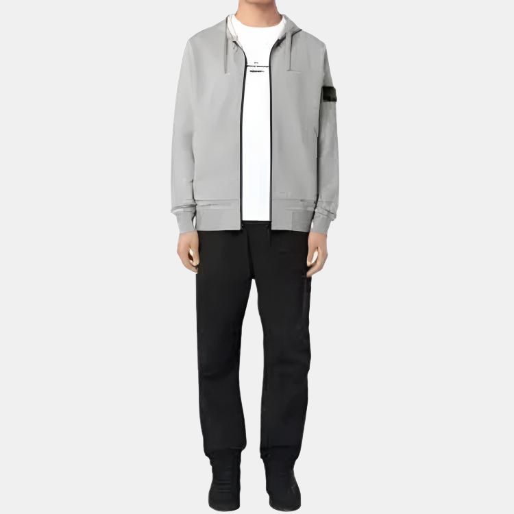 STONE ISLAND Мужская толстовка с капюшоном на молнии с длинным рукавом sweatshirt K2S1561000-61S0M51-V0M64