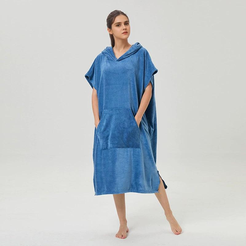 Многофункциональное быстросохнущее пончо-халат: Впитывающее полотенце для йоги, бега, серфинга и спорта