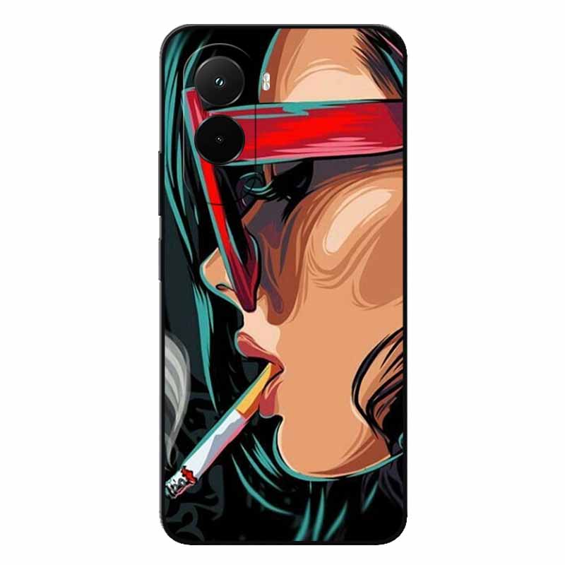 Soft Case For Xiaomi Poco M7 4G Cartoon Back Cover For PocoM7 M7 Silicone Bumper Protective Shockproof Capa pocom7 4G Lion Coque