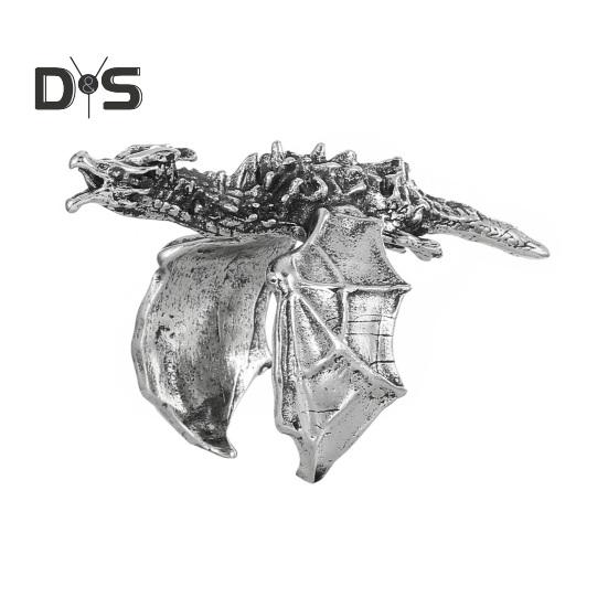 Кольцо с драконом в стиле ретро, хип-хоп, рок, ювелирное украшение на палец, черное кольцо с драконом на годовщину, день рождения, рождественский подарок