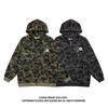 51 Hip Hop American Retro Functional Camouflage Cardigan Outwear Men's Trendy Fun Medal Decoration Loose Hooded Sweatshirt
