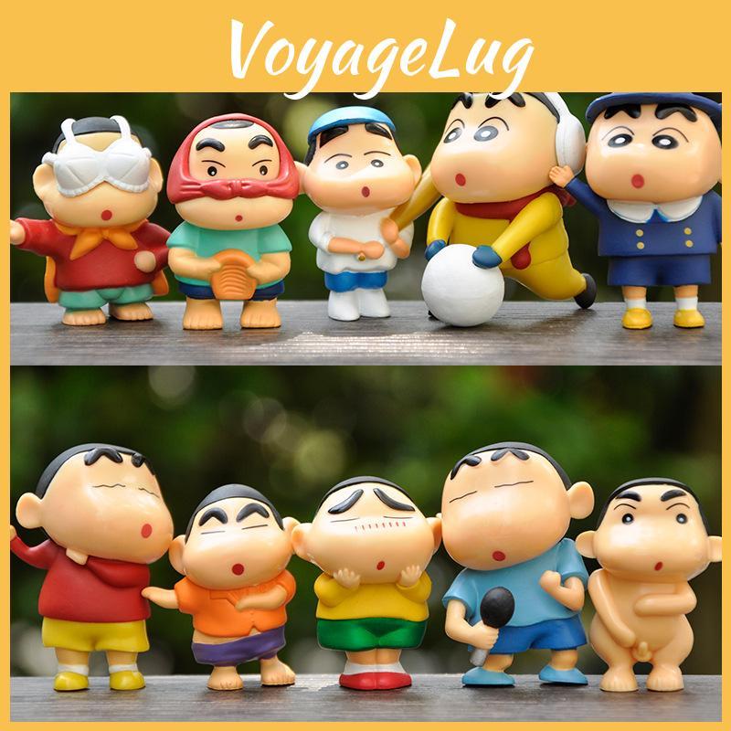 Мультфильм Шин-чан Фигурки из воскового мелка Настольные украшения Сувениры Игрушки Коллекционные предметы