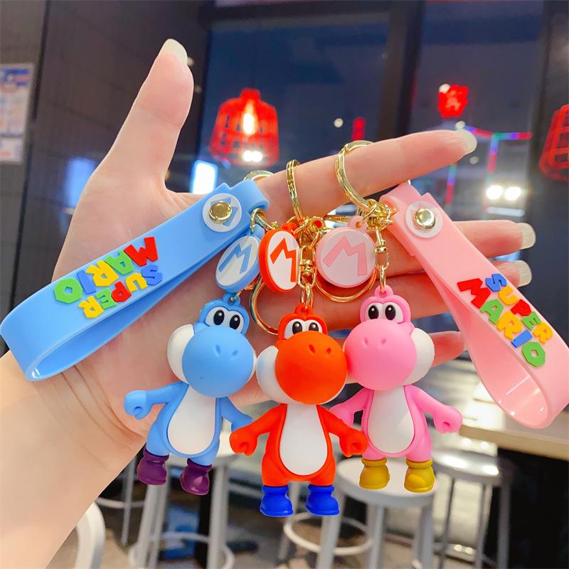 Cute Bubble Dragon Little Dinosaur Keychain Car Couple Student Backpack Pendant Ground Marketing Small Gift