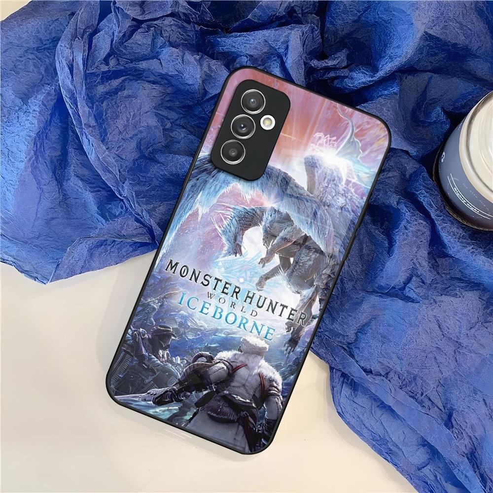 Чехол для телефона Game Monster Hunter World для Samsung S25 S24 S30 S21 S23 S20 S22 Fe S10 E S9 Note 20 Pro Ultra Plus стеклянная крышка