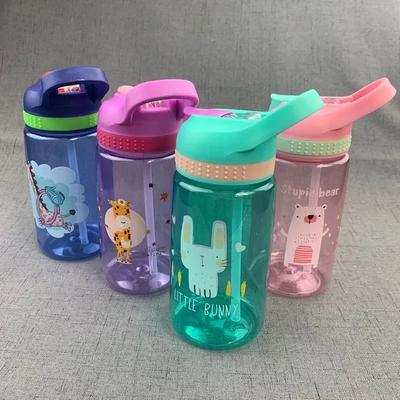 Высококачественная детская бутылка для воды с трубочкой, не содержащий BPA детский питьевой чайник 480 мл, здоровая пластиковая портативная школьная кружка