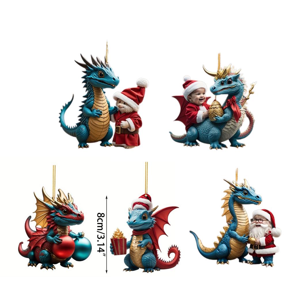 Праздничное украшение «Дракон» Уникальная подвеска на елку, украшение для подвешивания на сумку для праздничного декора, подарок на Новый год 2024