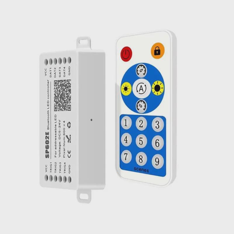 Контроллер Bluetooth RF16 SP602E: 4-канальный контроллер цветного света с мобильным приложением, DC5-24V