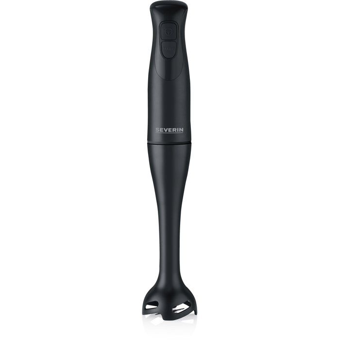 Mixeur plongeant - SEVERIN - SM3761 - 350 W - Pied amovible - Gobelet 700 ml avec couvercle - Double lame aiguisée - Turbo - Noir