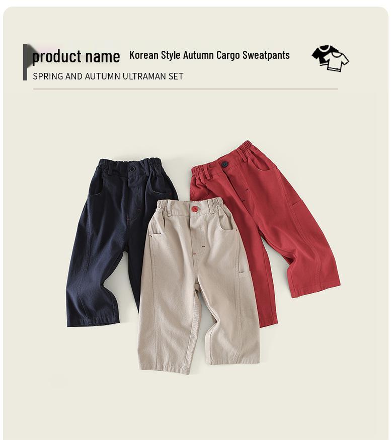 Новые осенние детские широкие брюки карго – модная хлопковая повседневная одежда для мальчиков и девочек
