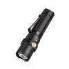 Trustfire EDC Magnetic Military 3300 362M IP68 Dustproof and Handheld Flashlight with Magnetic 1m Drop Battery Level Black Clip Ideal for Power Night