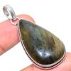 Лабрадорит Ручная работа 925 Стерлинговое серебро Ювелирная подвеска 2,09" U9l24