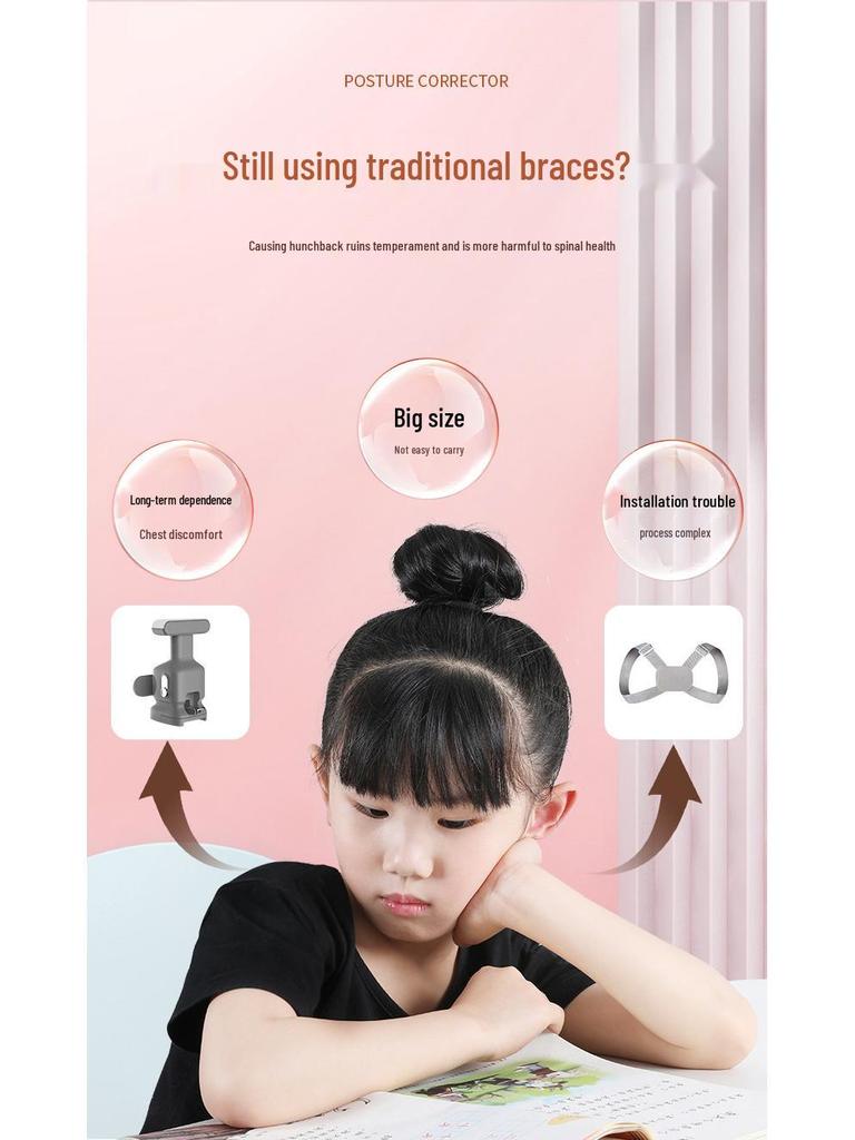 Smart Posture Corrector for Students and Adults - Anti-Hunchback Support for Better Alignment