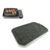 Mihiro "Robata Taisho Aburiya Series" High-Durability Grooved Lava Plate 18 X 24 X 2 Cm Thick