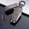 Leather Car Key Case Cover Remote Fob Holder Metal Keychain for BYD Song Plus Atto 3 Han EV Tang DM Qin Seal Dolphin Accessories