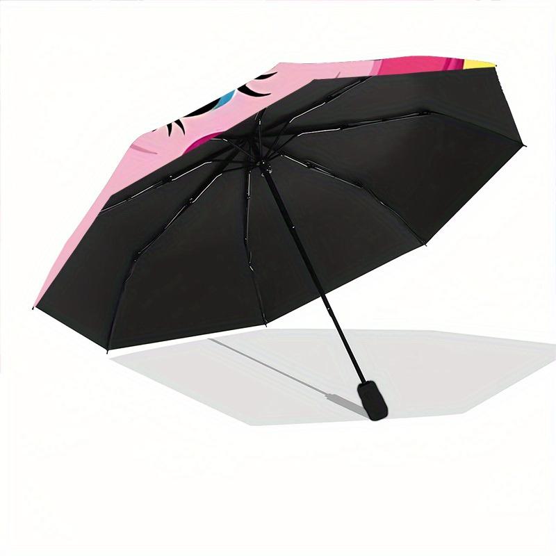 1pc My Little Pony Friendship Automatic Folding Umbrella with 8-Rib Compact & Lightweight Design, Self-Opening/ Closing029