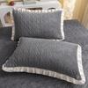 Velvet Pillowcase Autumn Winter Pillow Cover with Pleated Edge Skin-friendly Pillow