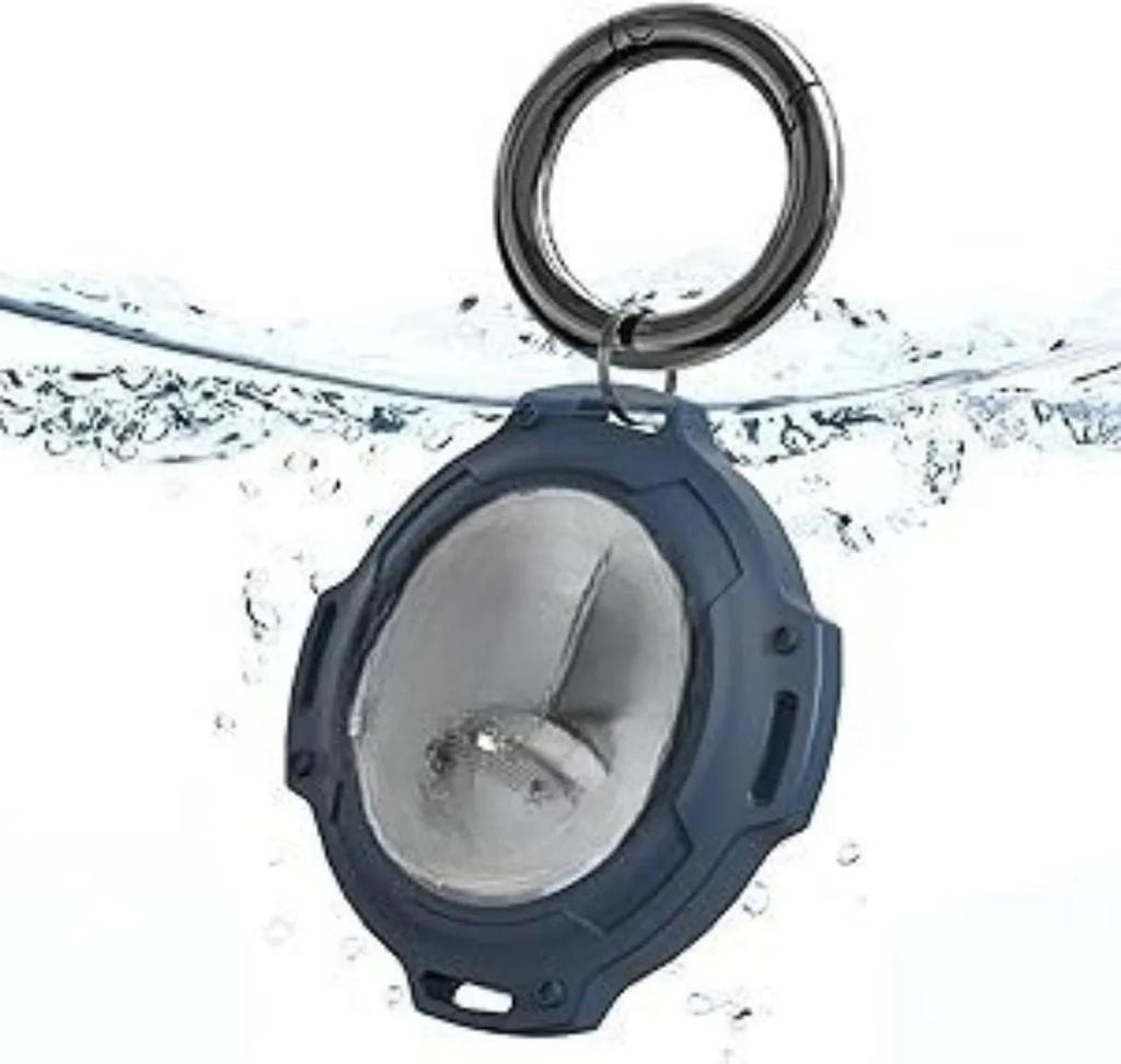 For Airtag Armor Case Protective Shockproof Rugged Skin Cover Air Tag Holder Airtags Accessories Anti-Lost Keychain Key Ring Bag