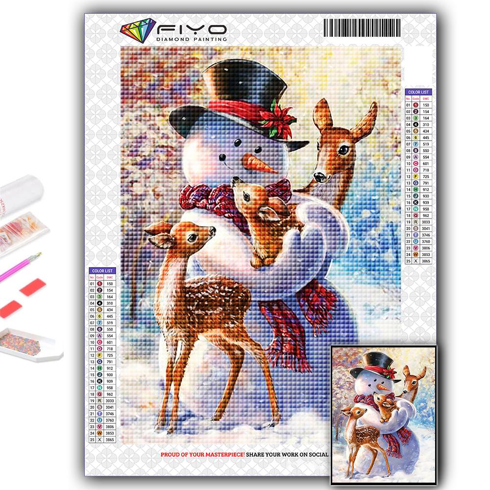 5D алмазная живопись полная алмазная Рождественская елка Санта-Снеговик Алмазная картина ручная работа Diy Алмазная мозаика картина украшение дома