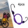 4 Pieces Mini Bungee Cord Small Strap Elastic Rope with Hooks for Trucks