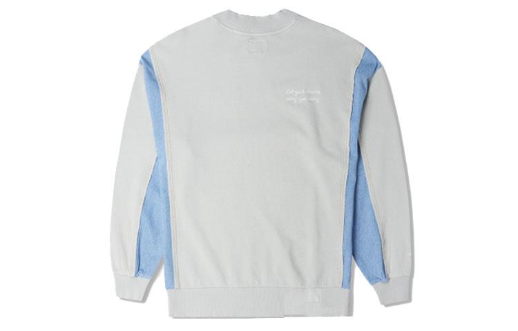 Converse Sweatshirts Women's Light Blue Crew Neck Moderate Regular 10025520-A02