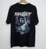 Редкая футболка Skillet Band Rise Черная Хлопковая Футболка Полный Размер S-5XL Унисекс Футболка
