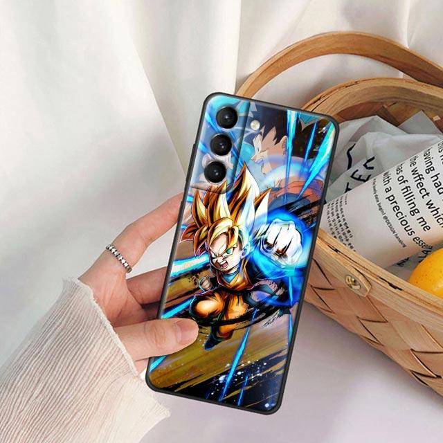 Чехол для телефона Samsung Galaxy S20 S21 FE S10 S9 S8 S22 Plus Ultra S10e Lite Чехол DragonBall Son Goku Anime Черный ТПУ Мягкий чехол