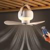 Electric Fan Ceiling Fan, Dormitory Small Fan, Mosquito Net Ceiling, Desktop Triangular Frame, Adjustable Night Light