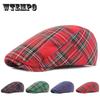 Classic Checkered Beret Cap - Stylish Sunshade Hat with Plaid Forward Design for Spring and Autumn, Casual Fashion Accessory