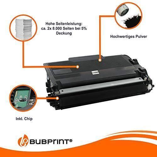 Cartouche De Toner - Bubprint - TN-3480 TN-3430 - Compatible - Pack De 2 - Noir