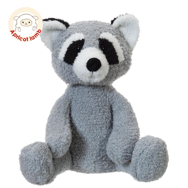Ultra Soft Cartoon Raccoon Plu Toy Baby Girl S Doll Apricot Lamb Brand Stuffed Bear Doll for All Ages PP Cotton Fill