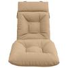 Sun Lounger Cushion VIANEN 100percent  Polyester Sand 200 x 50 x 8 cm