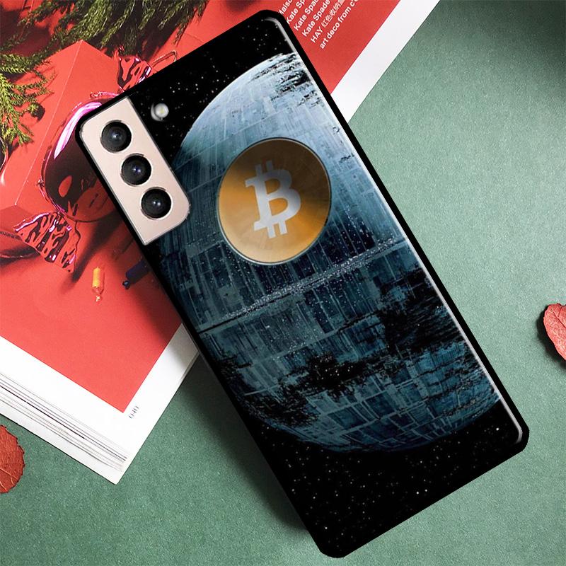 Чехол для телефона Bitcoin для Samsung Galaxy S24 S25 Ultra S9 S10 S20 FE S21 S22 S23 Ultra Plus Задняя крышка