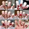 Christmas Nail Stickers Semi Cured Gel Nail Stickers UV Lamp Required Gel Wraps