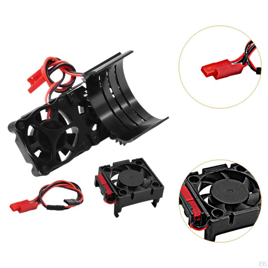 3340 RC Cooling Fan Motor Remote Control Car Accessories Reliable Double Fans Replacement for