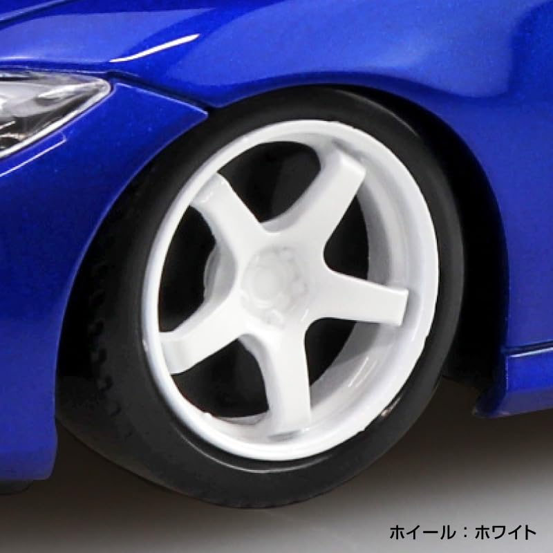 Aoshima Bunka Kyozai Масштаб Rakupla Snap Kit Nissan RZ34 Fairlady Z Custom Seiran Пластиковый Модельный Комплект (АОСИМА) 1/32 Нет. Колеса 17CU-SB, Синие,