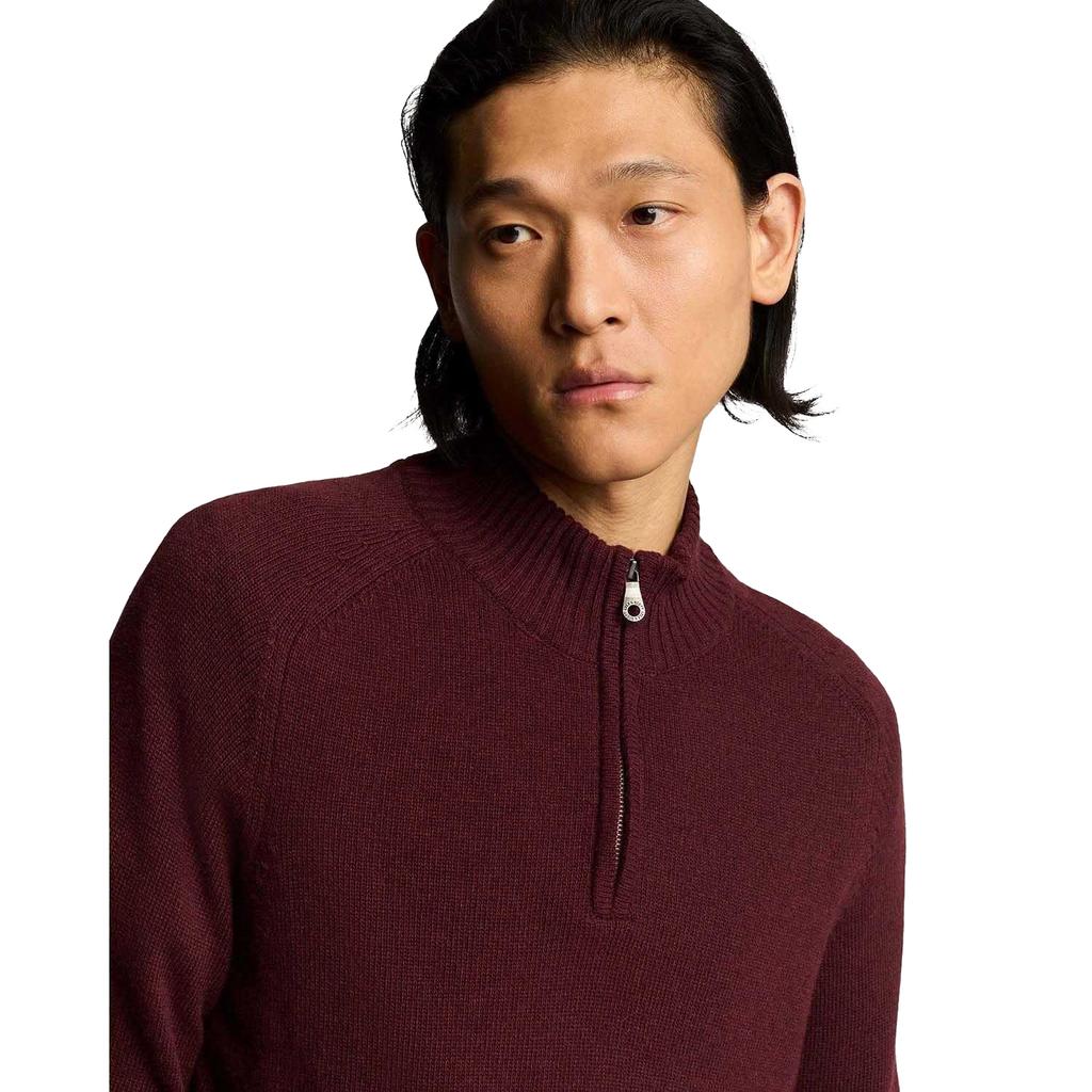 Lyle & Scott Mens Quarter Zip Saddle Sleeve Jumper