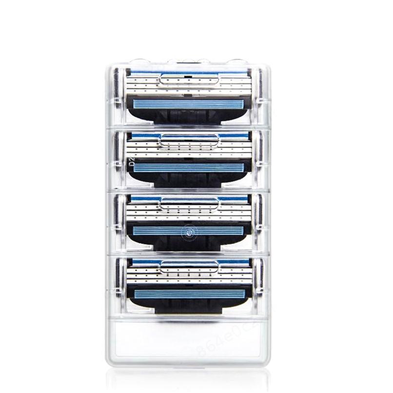 4 шт./8 шт. лезвия для бритвы, подходят для мужчин, кассеты для бритья с 3 лезвиями, мужские лезвия для бритья