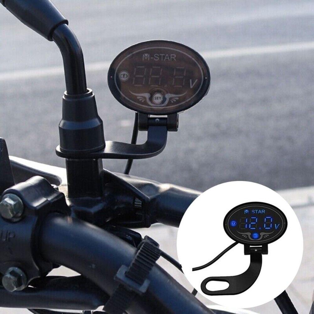 Metal Voltage Display For Car Motorcycle 12V24V Battery Voltmeter Display  Motorcycle