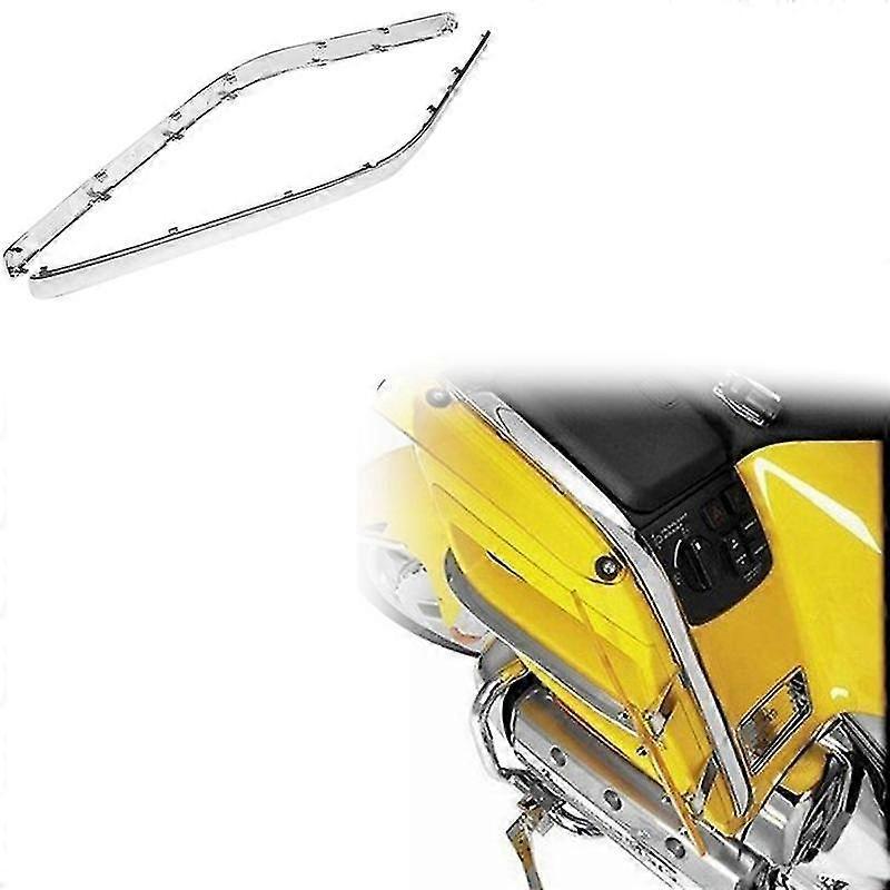 Motorcycle Side Box Trim Connecting Fairing Chrome Accent Decal